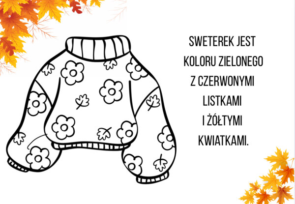 JESIENNE KOLOROWANKI Z INSTRUKCJAMI - ćwiczenie czytania ze zrozumieniem.