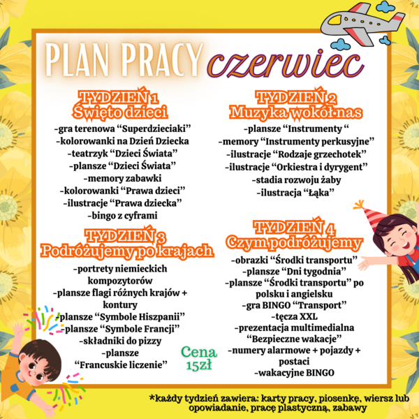 PLAN PRACY - CZERWIEC