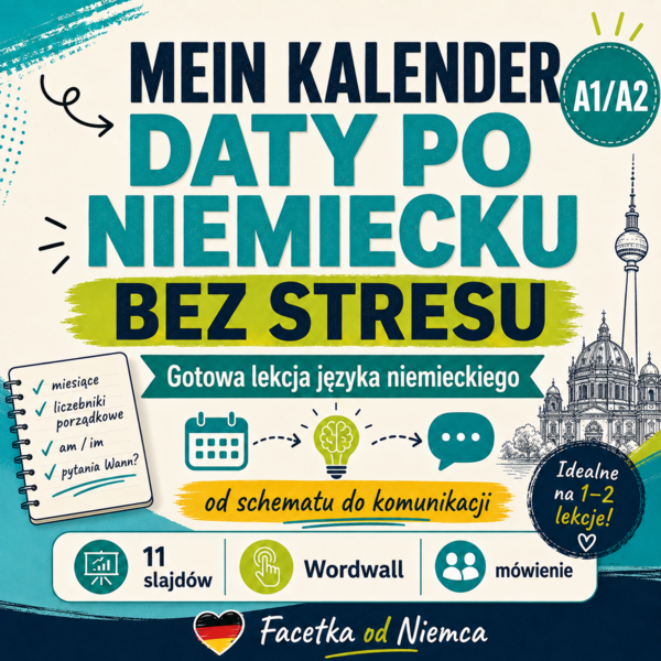 Mein Kalender – daty po niemiecku bez stresu | A1/A2