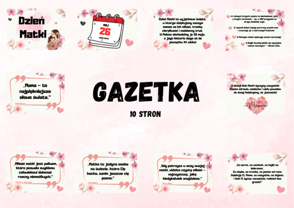 Dzień Matki/ Dzień Mamy- GAZETKA