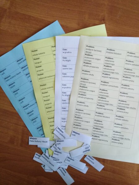 Opowiadanie - słownictwo do ćwiczeń redakcyjnych