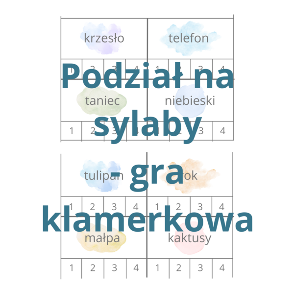 Sylaby - gra klamerkowa