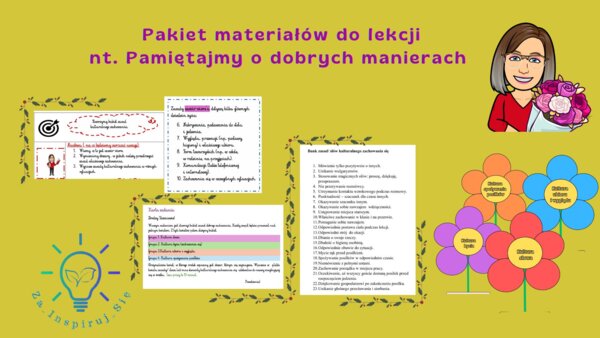 Dobre maniery savoir-vivre scenariusz , karty pracy kl. IV-VI