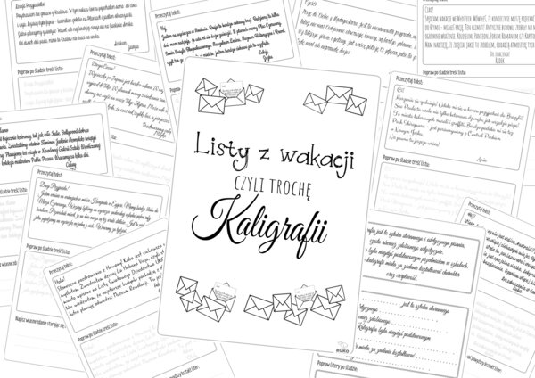 Listy z wakacji czyli trochę kaligrafii