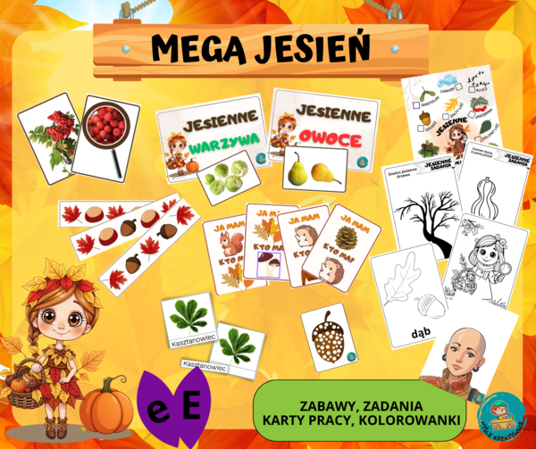 JESIENNE ZABAWY i KARTY PRACY
