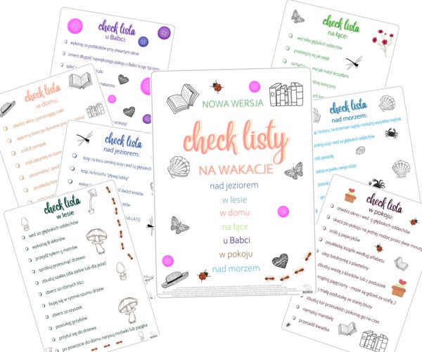 Lista do zrobienia w wakacje: Letnie Check Listy NOWA WERSJA