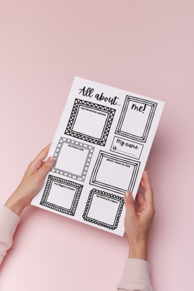 All about me! - warm up / ice-breaker, first lesson idea