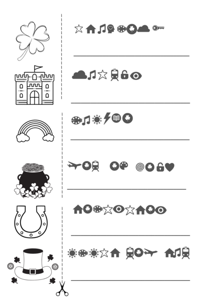 Plakat na Dzień Świętego Patryka - Zabawa z Rebusami dla Dzieci