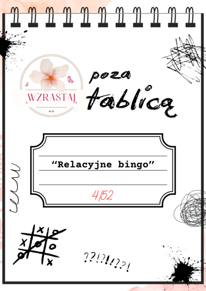 Poza tablicą. relacyjne bingo - 4/52