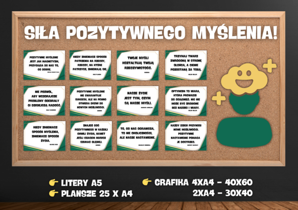 SIŁA POZYTYWNEGO MYŚLENIA - 25 PLANSZ O POZYTYWNYM MYŚLENIU