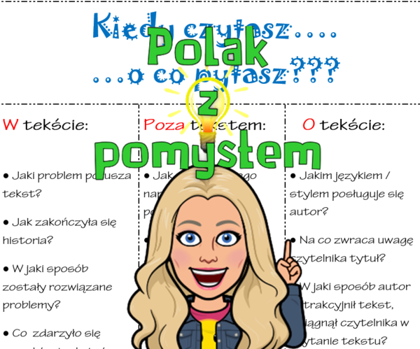 Kiedy czytasz - o co pytasz?