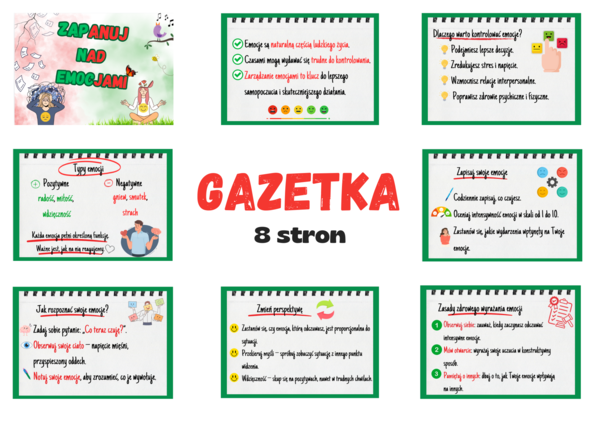 Zapanuj nad emocjami!/Emocje - poznaj, nazwij zareaguj- GAZETKA