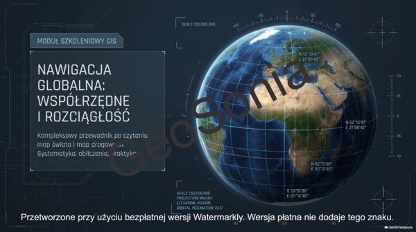 Współrzędne geograficzne - ćwiczenia prezentacja geografia klasa 6