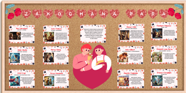 Zakochana Para - Gazetka na Walentynki (Miłość w literaturze)