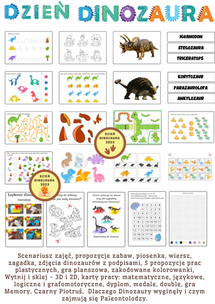 Dzień Dinozaura - Mega Pakiet ponad 100 kart - 26 lutego