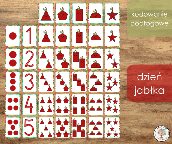 Kodowanie podłogowe - dzień jabłka