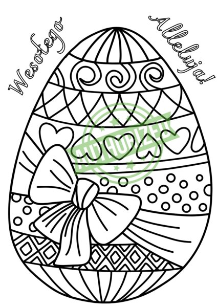 Kolorowanka XXL Pisanka