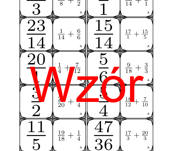 Domino - Dodawanie ułamków | matematyka