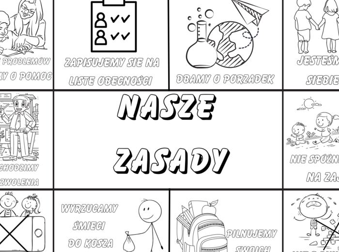 NASZE ZASADY - karta pracy ŚWIETLICA SZKOLNA