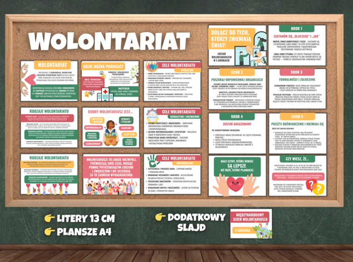 WOLONTARIAT, DZIEŃ WOLONTARIUSZA - gazetka edukacyjna