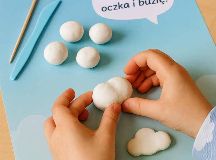 Deszczowy świat w plastelinie