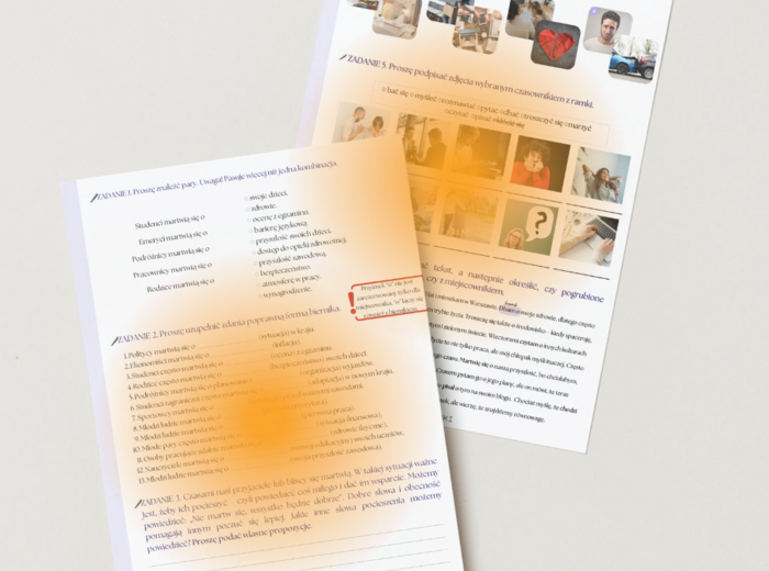 Martwię się o... 🤔✍️ – przyimek „o” w praktyce, poziom A2-B1