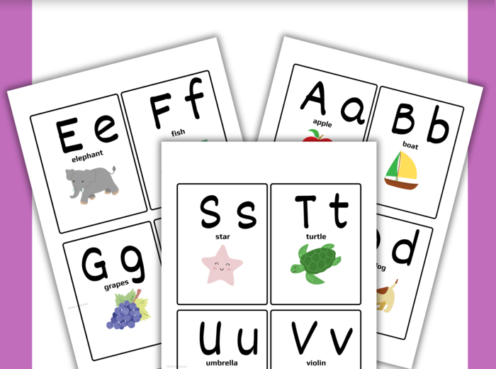 Karty Edukacyjne FLASHCARDS - nauka angielskiego Alfabetu