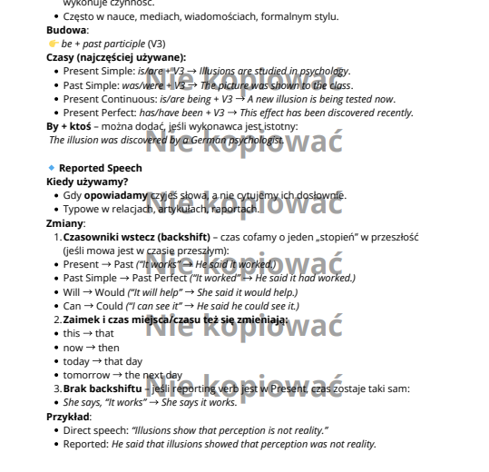 Karta Pracy: Mind Games - the Psychology of Decisions (słownictwo + Passive Voice i Reported Speech) B1/B2