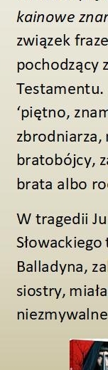 ,,Balladyna" - literackie ogłoszenia drobne