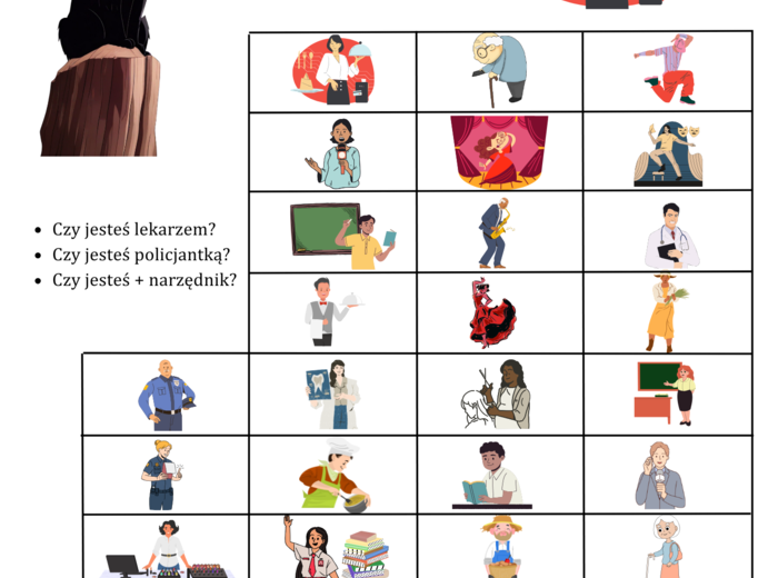 Gra Zgadnij, kim jestem, narzędnik - JPJO A0