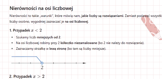 Oś liczbowa. Odległość liczb na osi liczbowej