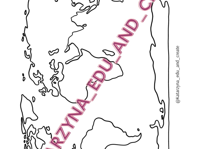 Mapy konturowe - kontynenty