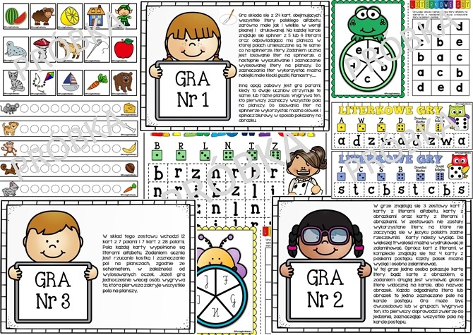 Alfabet - Gry literkowe