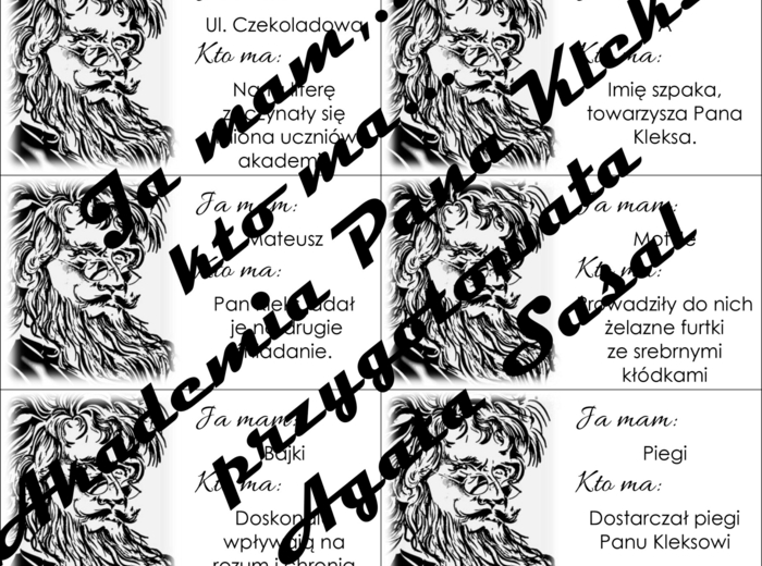 Ja mam... kto ma... "Akademia Pana Kleksa"