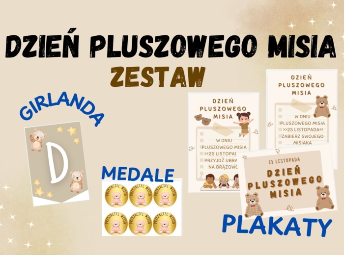 DZIEŃ PLUSZOWEGO MISIA zestaw
