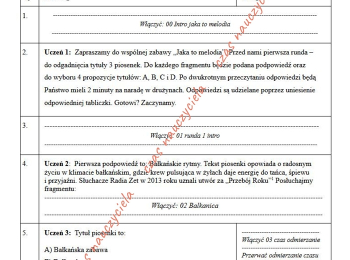 Jaka to melodia. Dzień Mamy i Taty. Dzień Rodziny. Zabawa z publicznością.