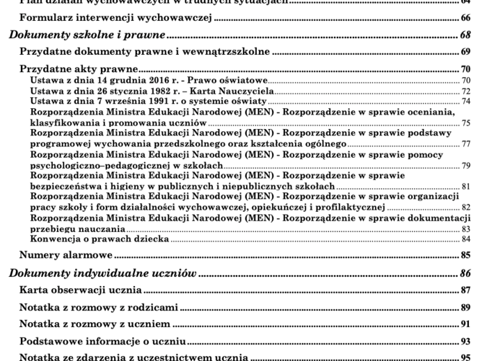 Teczka wychowawcy - 180 stron materiałów!