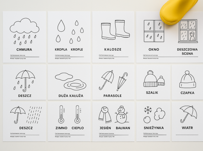 „Kropelkowe kontrasty” – czarno-białe obrazki o deszczu