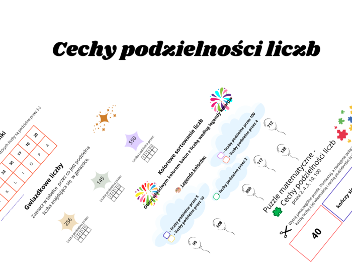 Cechy podzielności liczb – matematyka przez zabawę!