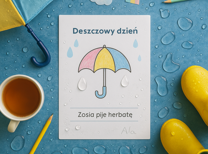 Karta pracy „Co robić, gdy pada deszcz?”