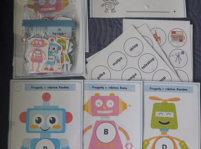 Przygody z robotami - głoski P, B, D