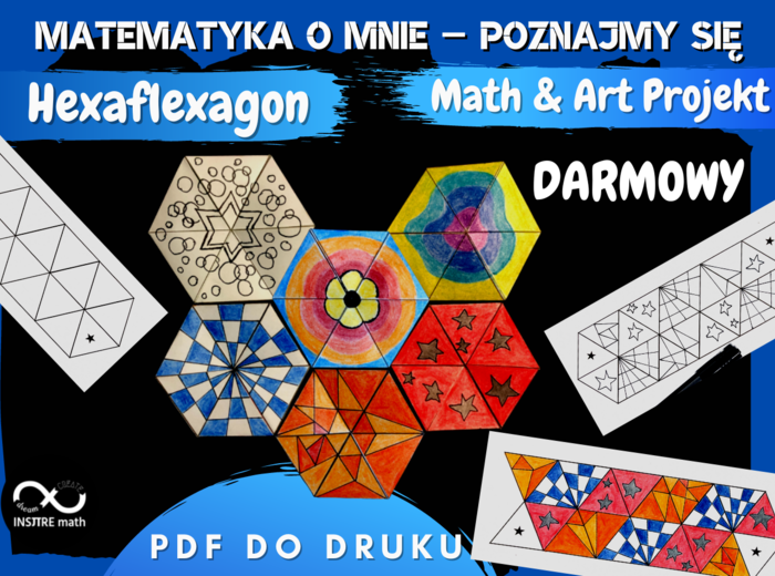 Matematyka o mnie – Poznajmy się – Math & Art Projekt: Hexaflexagon – DARMOWY