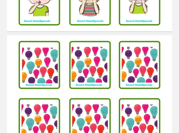 Memorki, karty, przymiotniki