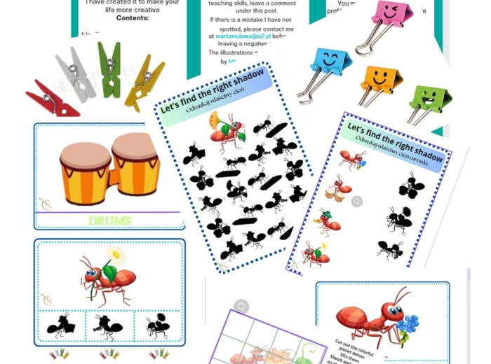 Ants Go Marching Nursery rhyme Piosenka dziecięca UTRWALENIE NAZW INSTRUMENTÓW MUZYCZNYCH