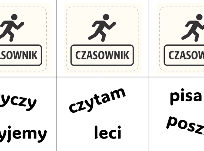 Powtórka gramatyki - memory z częściami mowy
