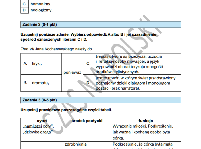 Tren VII i Tren VIII – test potwórzeniowy