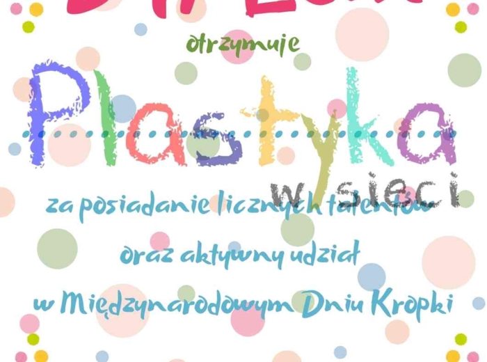 Dyplomy Międzynarodowy Dzień Kropki