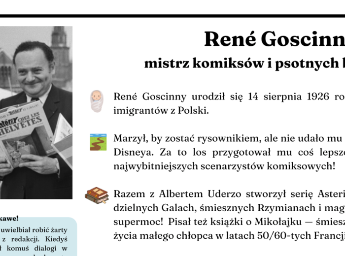 René Goscinny, Jean-Jacques Sempé - atrakcyjna notatka biograficzna