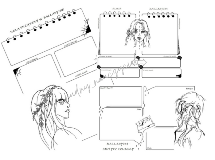 Balladyna - karty pracy