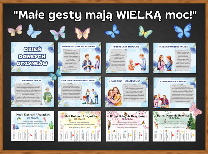 DZIEŃ DOBRYCH UCZYNKÓW - "Małe gesty mają WIELKĄ moc!" - zestaw edukacyjny